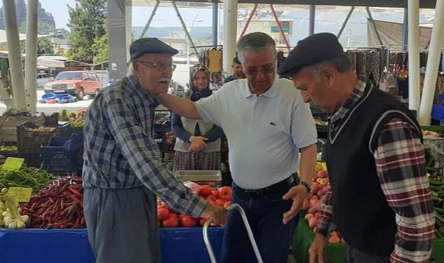 Başkan Topaloğlu, Kuzdere pazarında