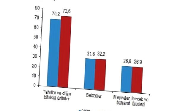 Bitkisel üretimin bir önceki yıla göre artacağı tahmin edildi