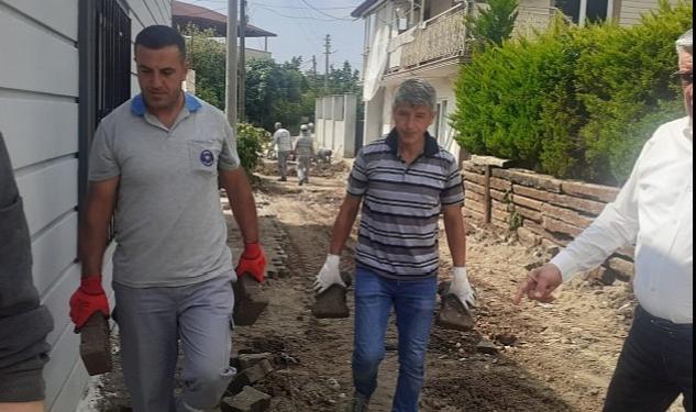 Göynük Mahallesi’nde yol çalışmaları devam ediyor