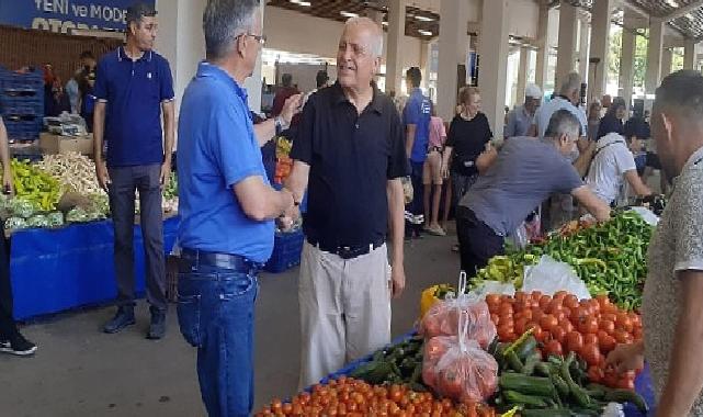 Başkan Topaloğlu pazar esnafıyla bir araya geldi