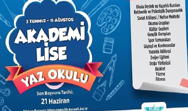 Bilgievleri ve Akademi Lise’de yazın okula gitmek daha da eğlenceli