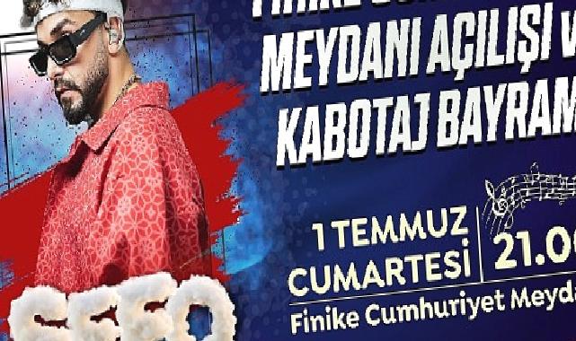 Finike Cumhuriyet Meydanı Sefo konseri ile açılıyor