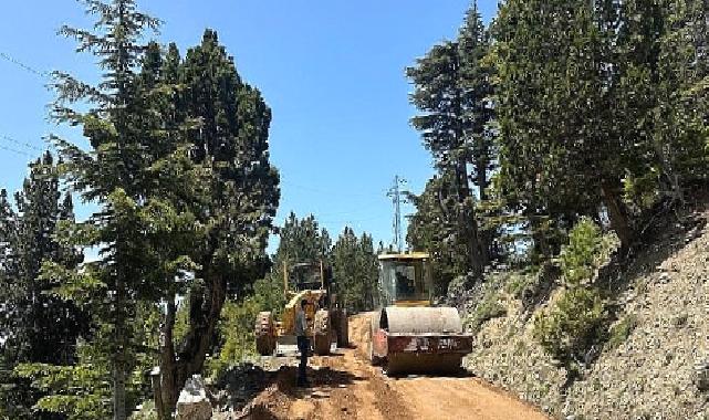 Gazipaşa Belbaşı ve Günnercik yaylaları arasında asfalt hazırlığı