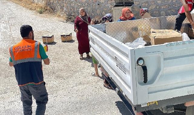 Gölcük Belediyesi Deprem bölgesinde yardımlarını sürdürüyor