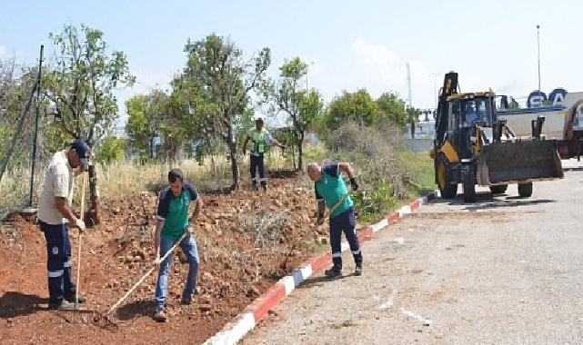 Mersin Yenişehir Belediyesi park ve yeşil alanlarda çalışmalarını sürdürüyor