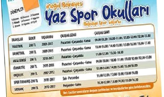 Yaz Spor Okulları Kayıtları Başlıyor