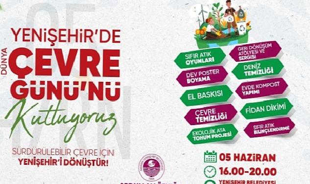 Yenişehir Belediyesi, Dünya Çevre Günü etkinlikleriyle farkındalık yaratacak