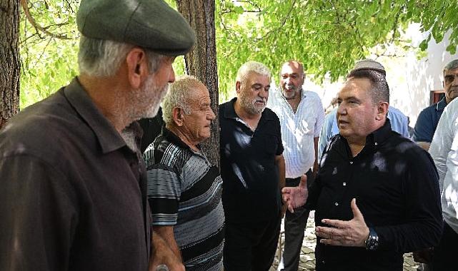 Başkan Böcek biçerdöverle buğday hasadı yaptı