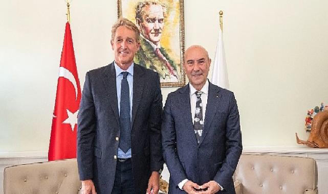 Başkan Soyer ABD Büyükelçisi Jeffry Flake’i ağırladı