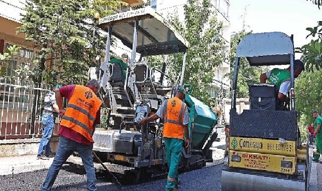 Çankaya’da asfalt çalışmaları hız kesmeden devam ediyor 