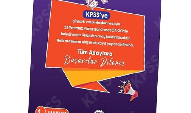 Didim Belediyesi’nden KPSS’ye girecekler için ücretsiz otobüs