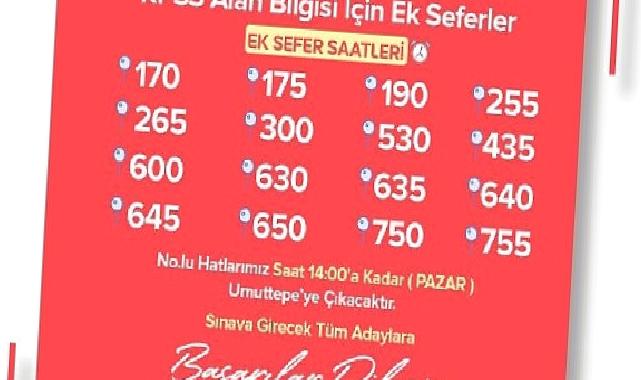 KPSS için Büyükşehir’den ek sefer