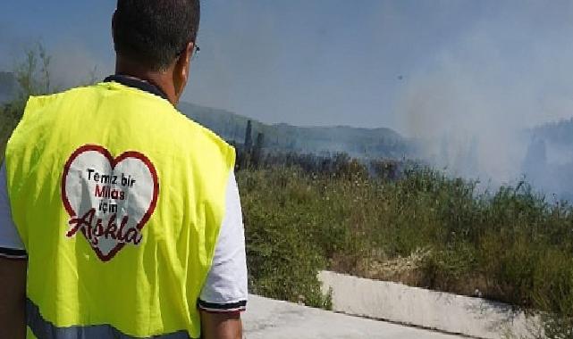 Milas’taki yangına canhıraş mücadele sürüyor