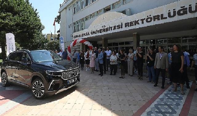 Türkiye’nin yerli otomobili TOGG DEÜ’nün Makam Aracı oldu