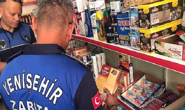 Yenişehir Belediyesi zabıtası denetimlerde tarihi geçmiş ürünler tespit etti