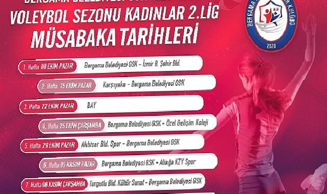 Bergama Belediyesi Voleybol Takımı Maç Takvimi belli oldu