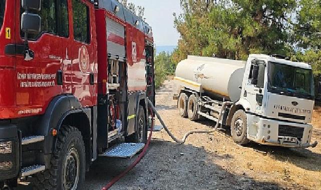 Çanakkale’deki yangına İzmir’den destek