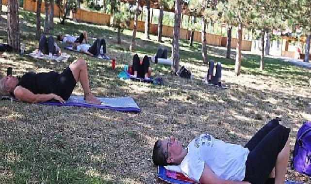 Çankayalılar açık havada sporla zinde kalıyor