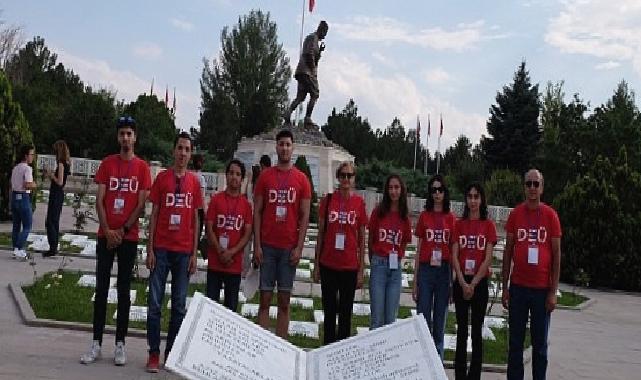 DEÜ Zafer Yürüyüşü için Afyon Kocatepe’de