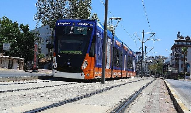 Doğu Garajı-Meydan arasındaki tramvay hattında onarım çalışması