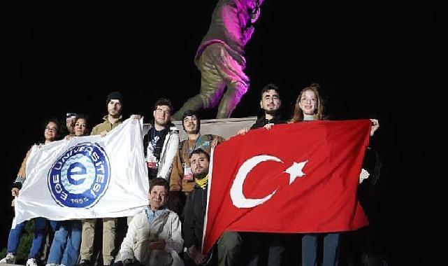 Ege Üniversitesi, “Kocatepe Zafer Yürüyüşü “ne katıldı