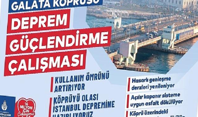 Galata Köprüsü’nde 29 Yıl Sonra Yenileme Çalışması