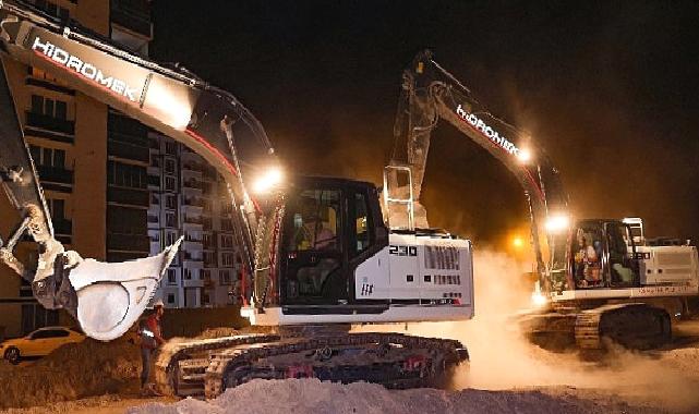 İçme Suyu Ana İsale Hattı Yenileme Çalışmaları sabaha kadar sürdü