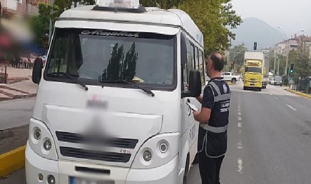 Kocaeli Büyükşehir’den servis araçlarına sıkı denetim