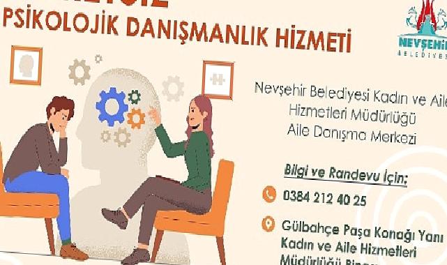 Nevşehir Belediyesi Aile Danışma Merkezi’nde ücretsiz Psikolojik Danışmanlık Hizmeti