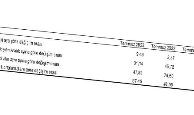 Tüketici fiyat endeksi (TÜFE) yıllık yüzde 47,83, aylık yüzde 9,49 oldu