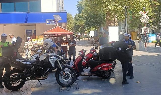 Zabıta ve Emniyetten motosiklet denetimi