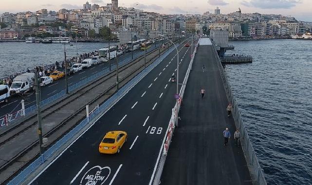 Galata Köprüsü’ndeki çalışma planlanandan önce bitirildi