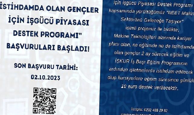 Gençlere günlük 10 Euro harçlık ve makine eğitimi