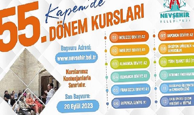 KAPEM’de 55. Dönem Kursları için kayıtlar başladı