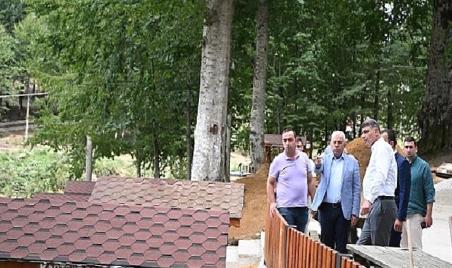 Kartepe Çamçeşme Mesire Alanında son dokunuşlar