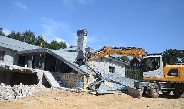 Ovanın Ardından Uludağ da Kaçak Yapılardan Temizleniyor