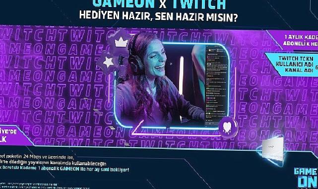 Türk Telekom GAMEON’dan Türkiye’de Bir İlk Daha: Ücretsiz Twitch Aboneliği