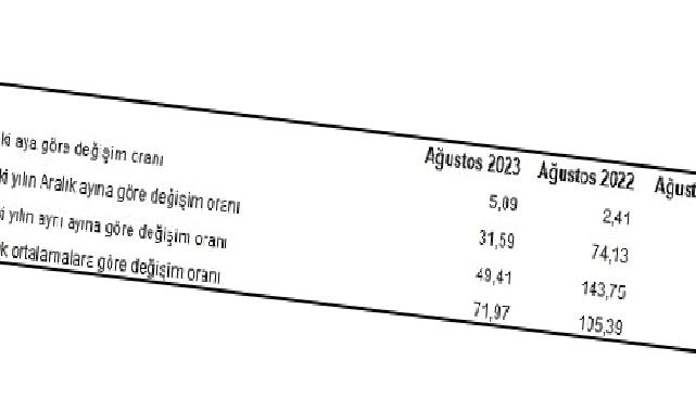 Yurt İçi Üretici Fiyat Endeksi (Yİ-ÜFE) yıllık yüzde 49,41, aylık yüzde 5,89 arttı