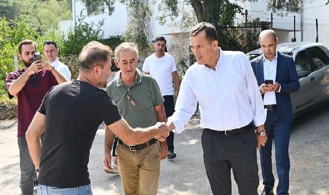 Başkan Abdullah Özyiğit, Kırsal Mahallelerde Devam Eden Çalışmaları İnceledi