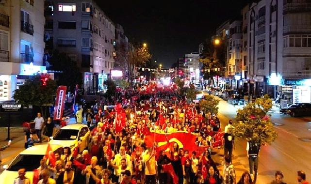 Narlıdere, 100. Yılda Cumhuriyet Ateşi ile aydınlandı