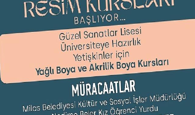 Resim Kursuna Kayıtlar Başladı