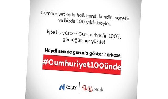 “Sen de gururla göster herkese, #Cumhuriyet100ünde