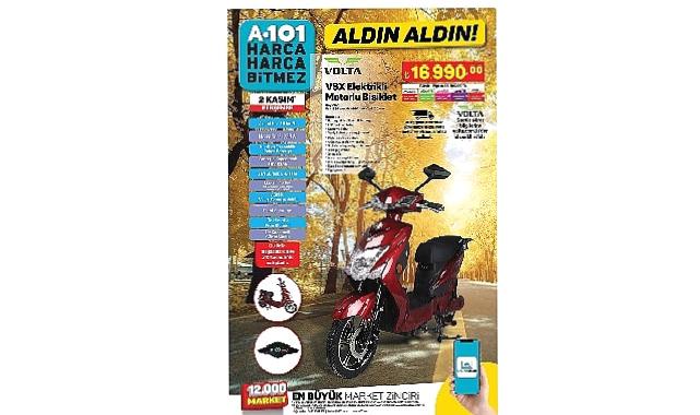 A101 Kasım Ayına Elektrikli Bisikletle Merhaba Diyor