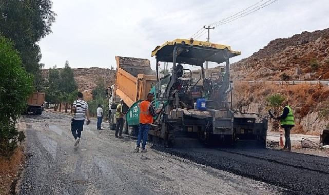 Bodrum’da Sıcak Asfalt Çalışmaları Devam Ediyor