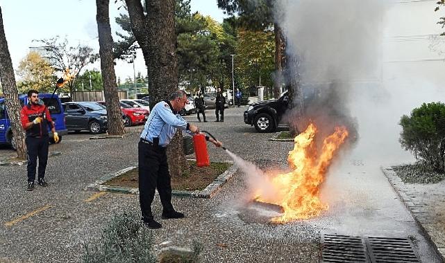 -Osmangazi Belediyesi’nde yangın tatbikatı