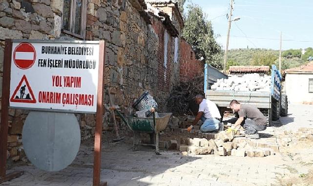 Yol yapım seferberliği burhaniye’de devam ediyor