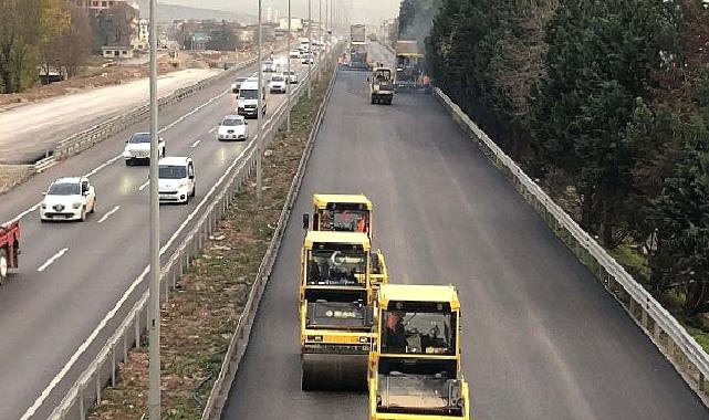 Kocaeli Stadyum yolunda D-100 Ankara yönü asfaltlandı