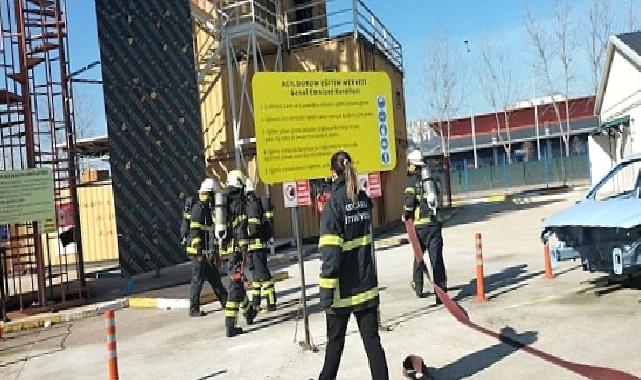 Büyükşehir İtfaiyesi’nden tersane personeline eğitim