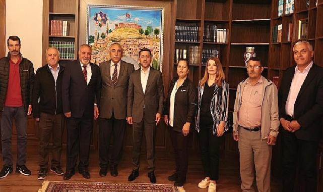 Hacıbektaş Belediye Başkanı Ali Kaim, Nevşehir Belediye Başkanı Rasim Arı’ya hayırlı olsun ziyaretinde bulundu