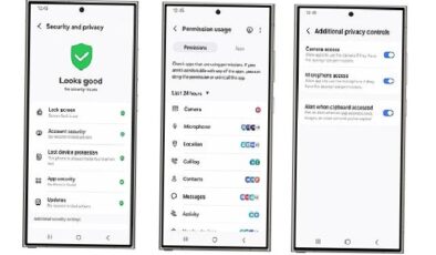 Samsung Galaxy’nin Güvenlik ve Gizlilik Panosu sayesinde kişisel verilerin kontrolü tamamen kullanıcının elinde